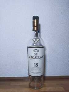 希少MACALLAN18年 マッカラン18年 １９９４年　空瓶　スコッチ　ジャパニーズウイスキー好きな方へ