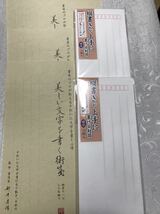 美しい文字を書く術箋　特漉便箋用紙　縦罫11行　30枚×3 書き方下敷き付き　監修書道家新井芳洋　封筒8枚×2 菅公工業_画像1