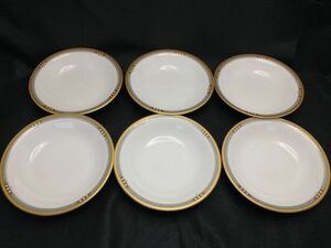 Noritake BONE CHINA ノリタケ　ボーン　チャイナ　6枚セット　食器　アンティーク (22_50324_10)