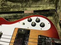 70S！お宝・春日楽器製・heerby custom Bass・Rickenbacker 4001 コピー・超美品・チェリーサンバースト・ポールマッカートニー・スタイル_画像10