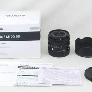 ★美品★SIGMA シグマ Contemporary 24mm F3.5 DG DN ライカL用 元箱付き♪