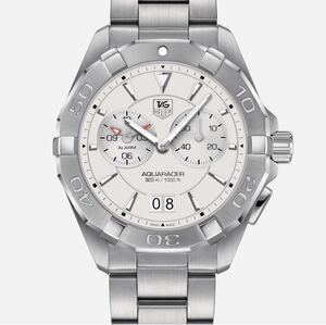 【新品未使用品】TAG HEUER アクアレーサー WAY111Y.BA0928 クォーツ メンズ腕時計 タグ・ホイヤー アラーム機能 ホワイト文字盤 並行輸入の商品画像