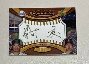 ヤクルトスワローズ 阪神タイガース 岩村明憲 井川慶 直筆サインカード 10枚限定 2007 UpperDeck Sweet Spot Dual Auto BBM エポック epoch