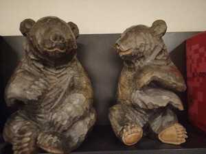 みきおさんのクマ　旧作　昭和５０年代　伊藤幹男　木彫り　熊　クマ