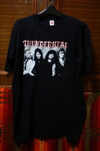 ユーロ デンマーク製 90s ビンテージ THUNDERHEAD バンド Tシャツ ■ ■ 80s ローリングストーンズ メタリカ ガンズ エアロスミス オジー