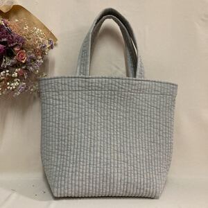 ハンドメイド 手提げ トートバック ピオヌンナル ヌビ イブル (ライトグレー) No7