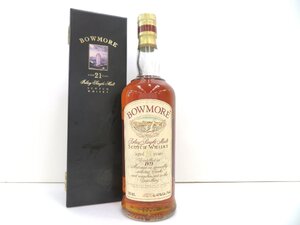 古酒 BOWMORE ボウモア 21年 1973 カモメラベル アイラ シングル モルト スコッチ ウイスキー 750ml 43% 箱 未開栓 Z56012N-M