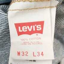 米国製.Levi's510.91年8月度.VINTAGE.DENIM.JEANS.赤文字.510.MADE.IN.USA.裏ボタン525．515-0217.W32インチ.501XX.503B.505.550.560._画像5