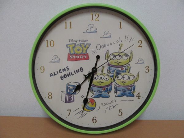 サービス トイストーリー バズ リトルグリーンメン 壁掛け時計
