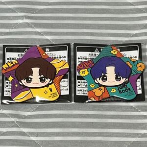 BTS TinyTAN　ちびぐるみ星型ビッグ缶バッジ　２個