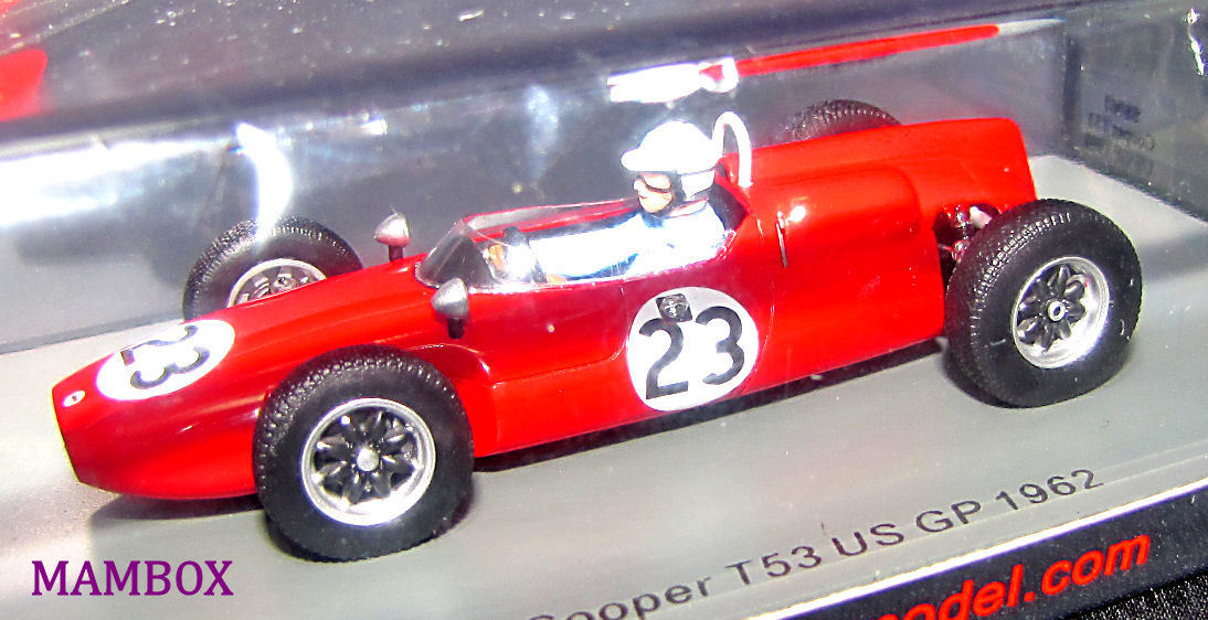 送料350円~ spark 1/43 Cooper T53 2nd Monaco GP 1960 #10 B.McLaren
