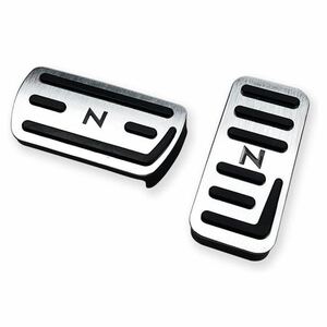 HONDA Honda N series N-BOX N-ONE pedal cover 2 point set silver 