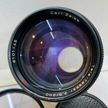 ●① Carl Zeiss 単焦点レンズ Tele Tessar T* 200mm F3.5 コンタックスマウント カールツァイス nkMB_画像2