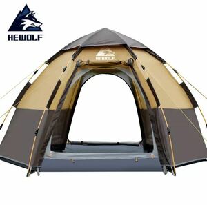 キャンプ用　テント　4-5人用　アウトドア　ワンタッチテント