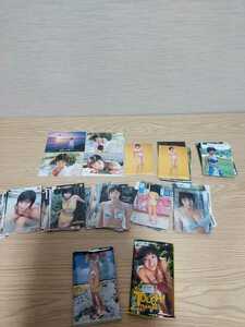  Manabe Kawori trading card various set (75 sheets )+ freebie attaching ( Morning Musume seal collection 8 sheets )