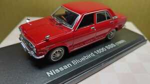 100円スタート Nissan Bluebird 1600 SSS 1969年 日産 ブルーバード SSS スケール 1/43 国産名車コレクション