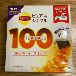 リプトン　ピュア　& シンプル　ティーバッグ　100袋　紅茶　ケニア　インドネシア