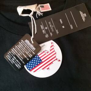 新品 USA COTTON FABRIC Tシャツメンズ 綿 100 ロゴ 刺繍 LL 黒 ポケット付 Tシャツ 送料230円の画像2