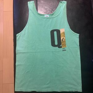 90s[quiksilver] Quick Silver tank top USA made M size emerald green Vintage Surf 