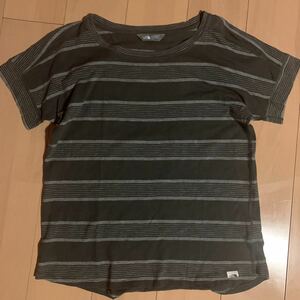 【The North Face】ノースフェイス マルチボーダー Tシャツ レディース コットン womens L 登山 アウトドア