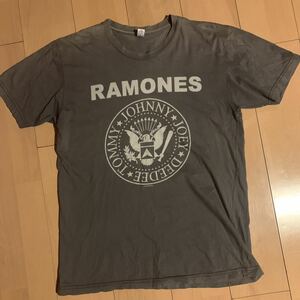 【RAMONES】ラモーンズ Tシャツ USA製 1999年 グレー ビンテージ 少し難あり Lサイズ バンドT