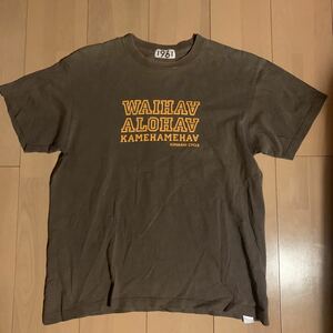 【木梨サイクル】Kinashi cycle Tシャツ Mサイズ ワイハ　アロハ カメハメハ ハワイ ブラウン 茶