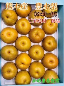 【送料無料】熊本産 梨 豊水【14〜18玉 5kg一杯】ご家庭用 かめまる食堂10