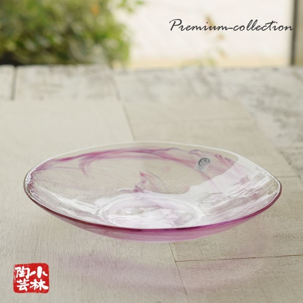 Glass tableware Japanese glass noodle plate handmade, Western tableware, bowl, cafe bowl