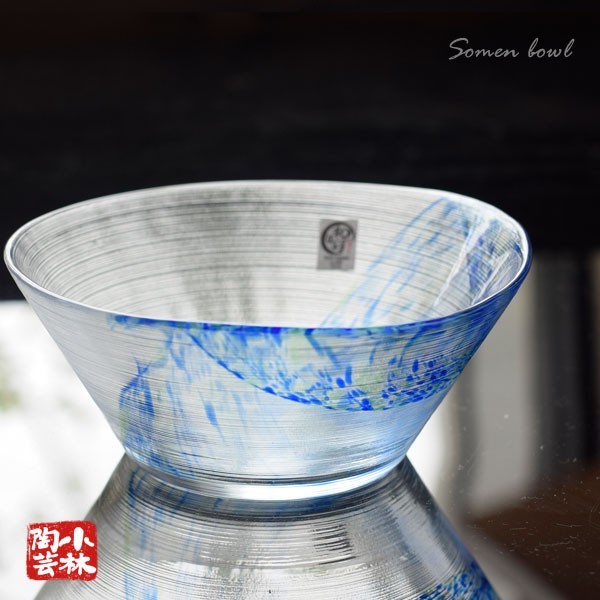 Стеклянная посуда Японская стеклянная миска для лапши ручной работы, Западная посуда, чаша, чаша кафе