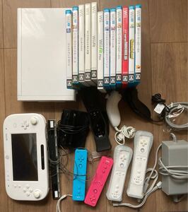 wii u 本体 ソフト12本 コントローラー4本 ヌンチャク2個 その他付属品