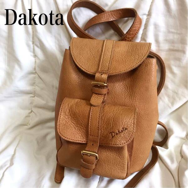 【美品】Dakota ダコタ ヴィンテージ リュック レザー 本革 バックパック