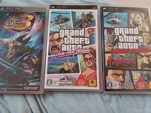 PSP GTA 2枚セットグランド・セフト・オート・バイスシティ・ストーリーズ　動作品grand theft auto Vice City Stories 