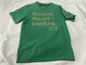 送料無料　マーモット（Marmot）胸ポケット半袖Tシャツ（サイズS）グリーン/アウトドアブランド/キャンプ