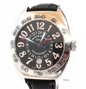 「良品」FRANK MULLER(フランクミュラー)2000WW/GMTトランスアメリカ/ワールドワイド.メンズ腕時計/正規品/箱保証書付きの商品画像