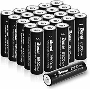 24個パック充電池 BONAI 単3形 充電池 充電式ニッケル水素電池 24個パック（超大容量2800mAh 約1200回使用可