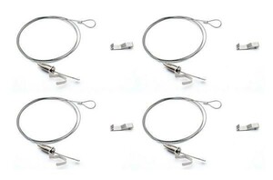  ornament wire hook Picture hook picture rail for wire free hanging hook 4 pcs set 1.0m hook attaching airbrush 