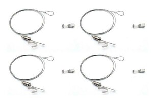  ornament wire hook Picture hook picture rail for wire free hanging hook 4 pcs set 1.0m hook attaching etching 