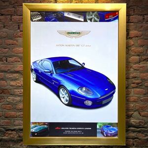 当時物 Aston Martin DB7 GT 広告 / ポスターアストン 1/18 ミニカー 模型 maisto autoart hotwheels cmc 京商 トミカ プラモデル カタログ