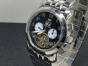 １円～稼働品 ROYAL ARMANI AUTOMATIC/ロイヤル アルマーニ RA-008 自動巻き トリプルカレンダー メンズ腕時計 