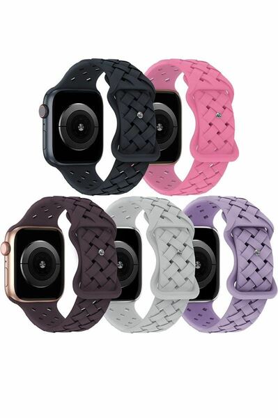 5本セット アップルウォッチ バンド apple watch バンド　38/40/41mm シリコンスポーツバンド　男女兼用　新入荷　セール価格