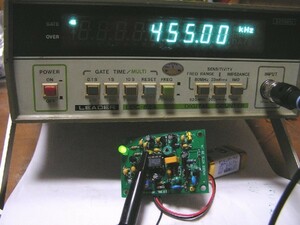 真空管ラジオ IFT調整用発振器キット　：「455kHz 発振器 キット」。真空管ラジオ、トランジスタラジオ調整。：RK-30