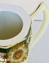 １９４０年代　　名古屋製陶所（名陶）英国輸出様盛り上げ金彩ハンドペイントゴールドフラワーパターンコーヒーポット_画像4