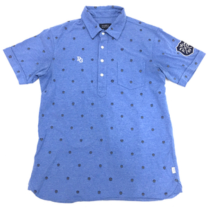 1円 パーリーゲイツ サイズ 4 半袖 ポロシャツ ニコチャン メンズ ゴルフウェア スポーツウェア ブルー系 PEARLY GATES