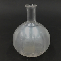 1円 ブランド不明 ガラス 花瓶 口径3cm 高さ約15.5cm フラワーベース 花器 花入れ インテリア 置物_画像1