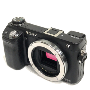 1円 SONY NEX-6 ミラーレス一眼 デジタルカメラ ボディ 光学機器 付属品あり C5002