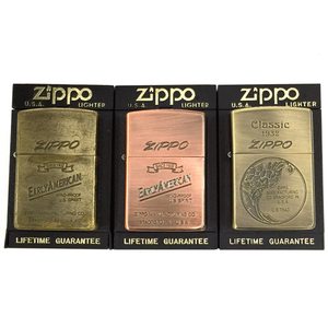 1円 ジッポー オイルライター EARLY AMERICAN / Classic 1932 計3点 ケース付き 喫煙具 喫煙グッズ セット ZIPPO
