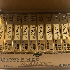 【新品未使用】FUJIFILM Hi8メタルパーティクルテープ　P6-120 F HIDC10個セット メタルテープ