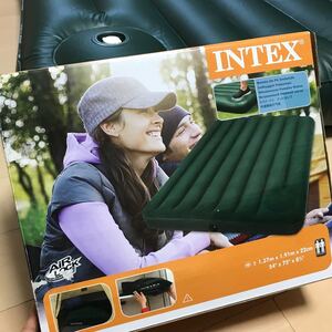 INTEX エアベッド エアーマット 簡易ベッド ダブルサイズ 車中泊 キャンプ