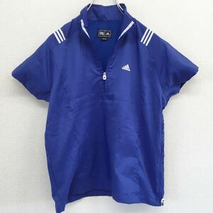 美品　adidas golf　アディダスゴルフ　ハーフジップ　半袖ゴルフウェア　レインウェア　レディース　XSサイズ　テーラーメイド