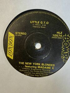 POWER POP /// THE NEW YORK BLONDES (デボラハリー) - LITTLE G.T.O クボタタケシ 小西康陽 ロンドンナト パンク天国 オルガンバー